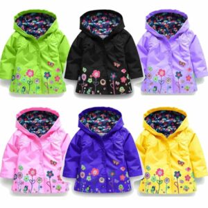 vestes à fleurs de printemps pour enfants veste de pluie imperméable pour enfants