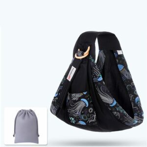 Portabeb&eacute;s de anillas de algod&oacute;n<span> - </span>Calamares negros