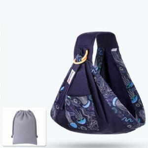 Cotton Ring Sling Baby Carrier<span> - </span>Navy Squids