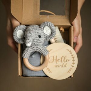 set de regalo para bebé baby shower regalo de cumpleaños set para recién nacido todos los materiales naturales de madera