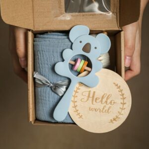 set de regalo para bebé baby shower regalo de cumpleaños set para recién nacido todos los materiales naturales de madera