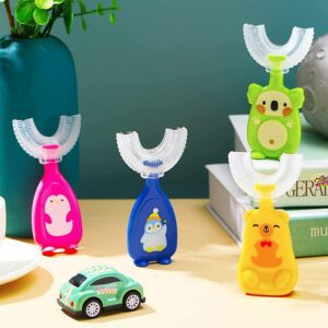 Brosse à dents ez clean pour enfants, brosse à dents pour enfants, 360 degrés, brosse à dents en forme de U