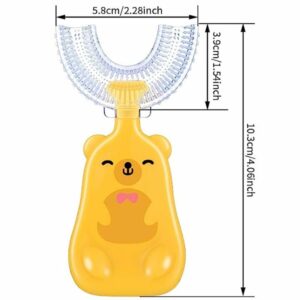 us shape cepillo de dientes para niños amarillo