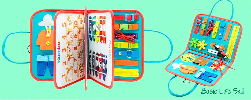 Montessori libros ocupados habilidades básicas para la vida aprendizaje