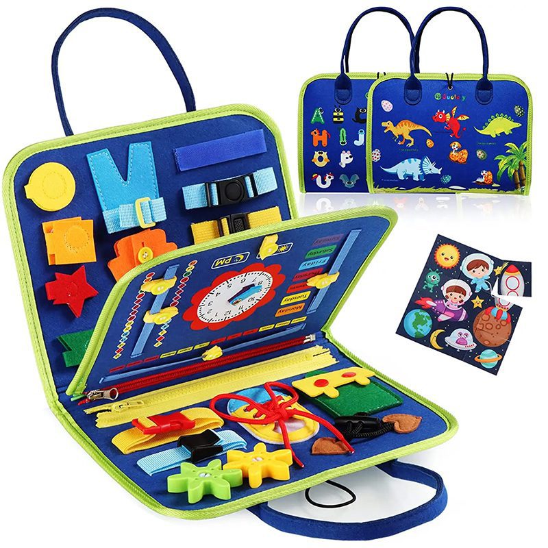 montessori_busy_books_azul_oscuro montessori libros ocupados aprendizaje educativo azul oscuro