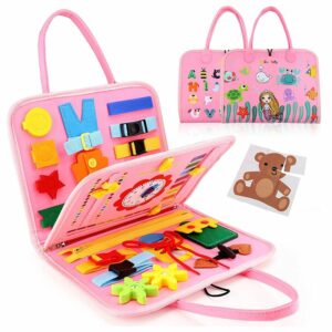montessori libros ocupados aprendizaje educativo rosa
