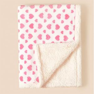 CuddleCloud Fleece Stroller & Crib Blanket<span> - </span>Hearts