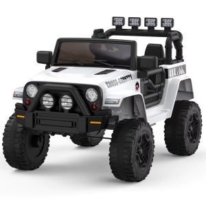 Camion électrique 2V pour enfants avec phares LED et portes ouvrantes