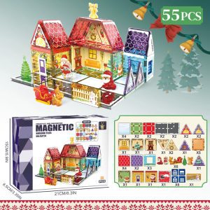 azulejos magnéticos juego de navidad con 55 piezas