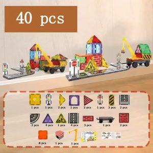 TUILES MAGN&Eacute;TIQUES VILLE<span> - </span>40 PCS Costruction