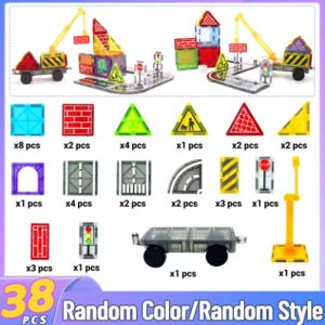 tuiles magnétiques jeu de route 38 pièces jeu de base