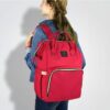 diaper bag nappy bag shoulder red