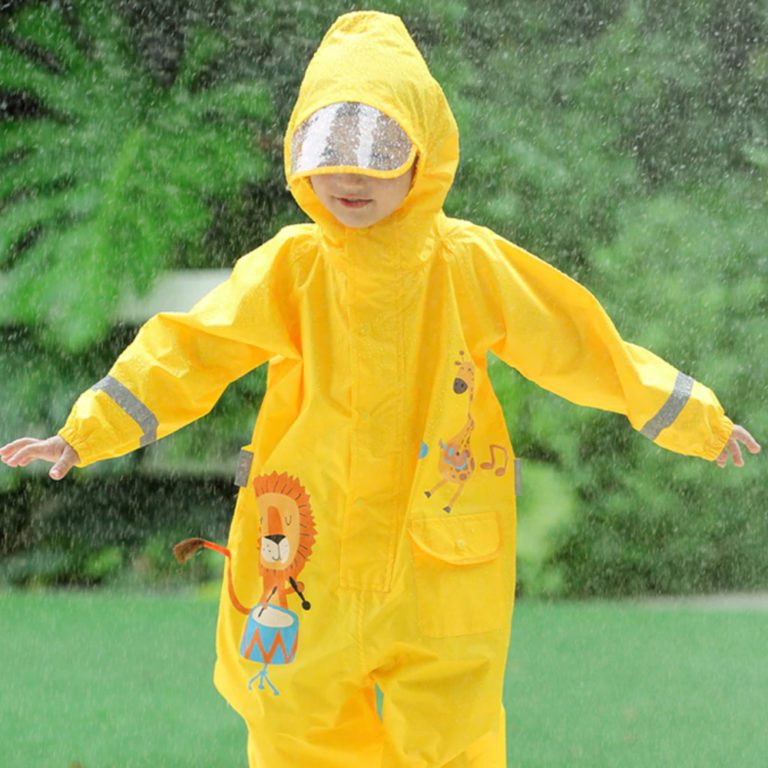 Chubasquero Para Niños, Poncho De Lluvia De Colores, Ropa Impermeable Con Capucha Sin Arrugas Para Ninos Y Ninas De 6 A 12 Anos Ofspeizc 220777 1