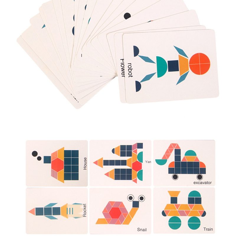 kidsbaron_creative_shapes_wooden_puzzle_48_levels wooden creative shapes puzzle educational toy boost concentration attention span cognitive skills