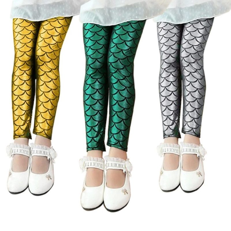 Mermaid Leggings For Kids 2 11 Years 7 Gorgeous Colors KidsBaron