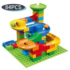 Building Blocks Marble Run Set<span> - </span>84 Pieces